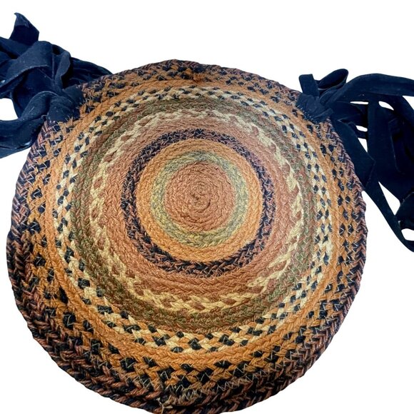 Nancys Nook Jute Chair Pad 15" Round Braided Natural Fiber Handmade - Picture 1 of 8